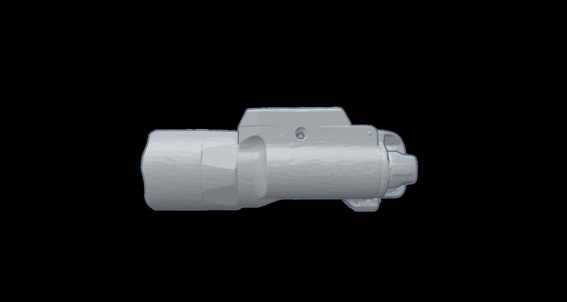 Surefire X300 U-B Weapon Light Real-Size Scan