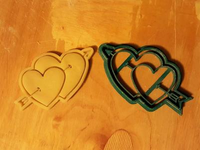 Hearts cookie cutter