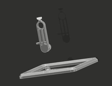 Support microscope chinese with screen and extension
