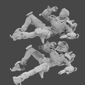Apex Legends Character 3D Print OBJ STL File Valkyrie 4