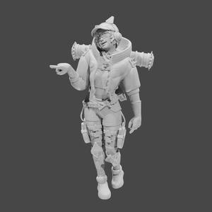 Apex Legends Character 3D Print OBJ STL File Wattson 3