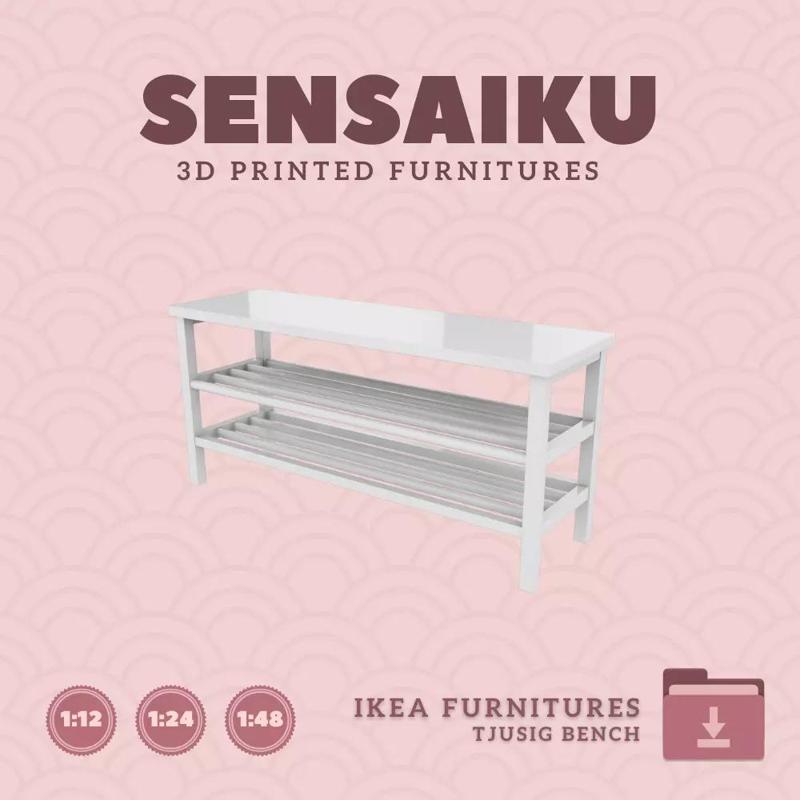 TJUSIG Bench for Miniature Dollhouse IKEA 3D Print