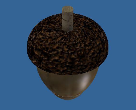 Acorn toy top
