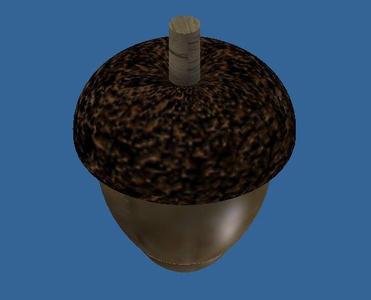 Acorn toy top