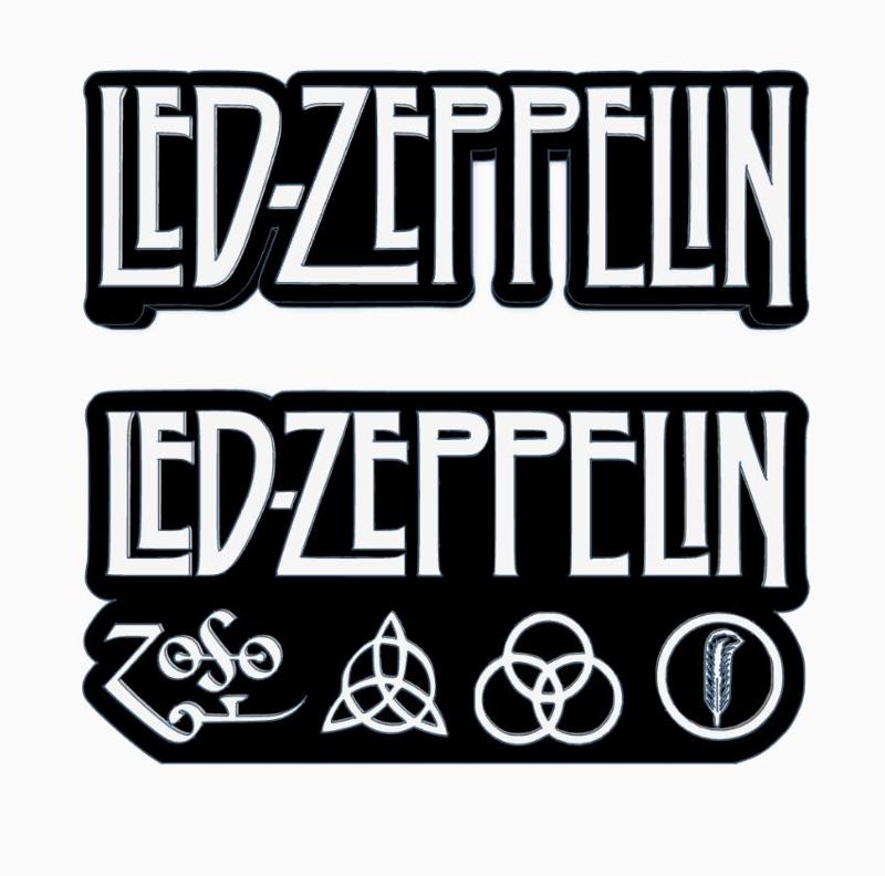 2x LED ZEPPELIN Logo Display by MANIACMANCAVE3D