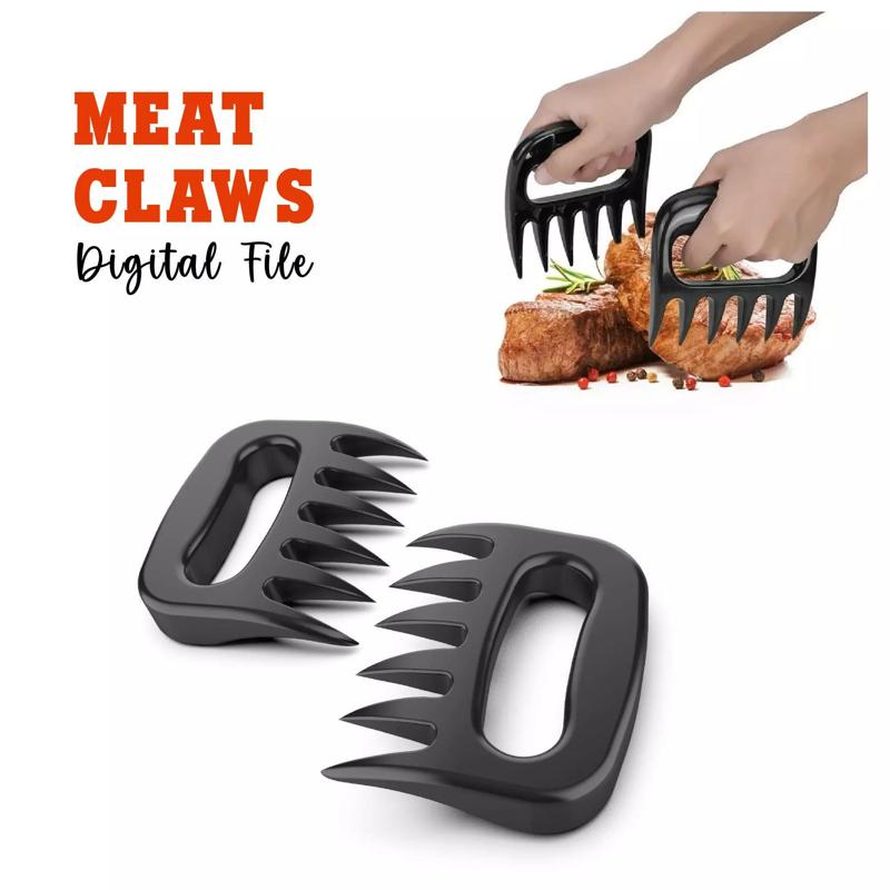 3D Meat Claw - BBQ Meat Shredders - 3D BBQ Tool