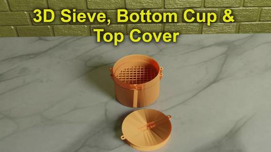 3D Print Ready 30 mm Sieve Set