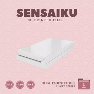 SLAKT Pull-out Bed and Storage for Dollhouse - IKEA - 3D Print