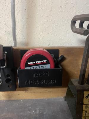 Tape measure holder and mount
