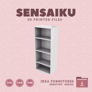 SKRUVBY Bookcase  for Miniature Dollhouse - IKEA - 3D Print