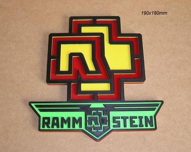 Rammstein, Rock music band, poster, sign, logo, concert, guitar, microphone, microphone