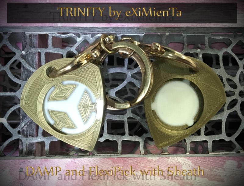 TRINITY DAMP pick by eXIMienTa® ORUS PLA And White TPU