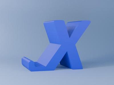 PHONE STAND LETTER X