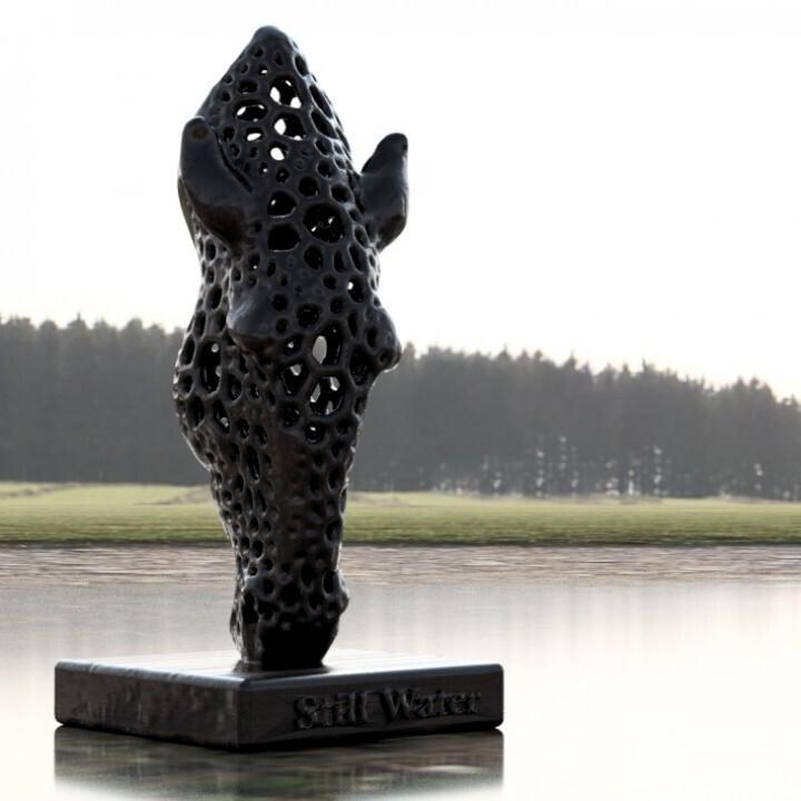 🖼️ Voronoi Marwari Horse Head Sculpture Remix 🐴