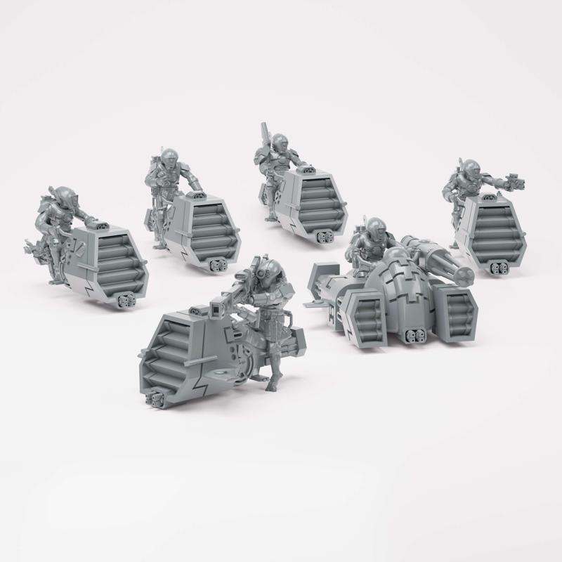 Hover Bike Squad of the Greater Good - Atalan’ta Anu’bis with Alphus