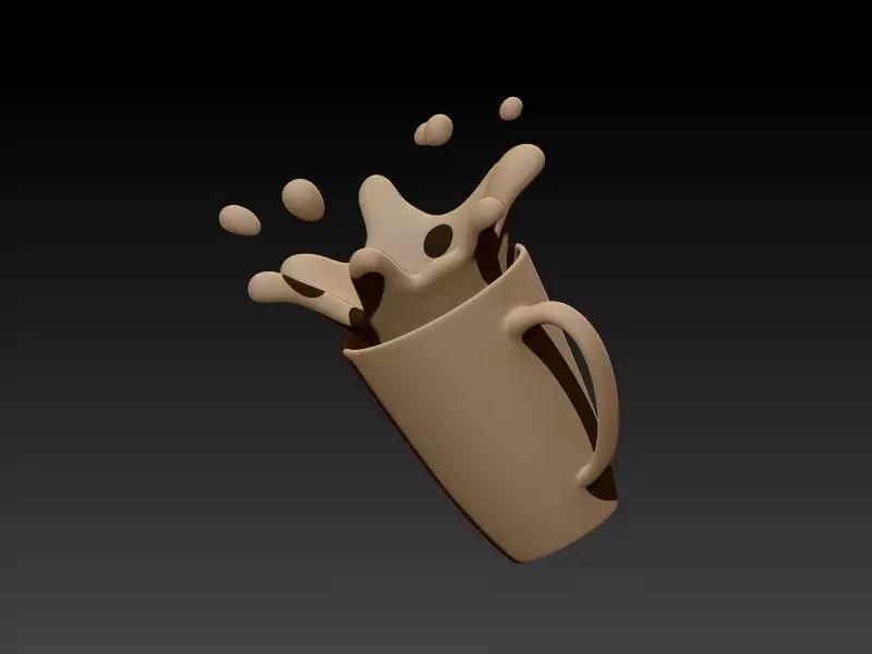 Spilled Cup of Coffee