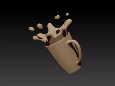 Spilled Cup of Coffee