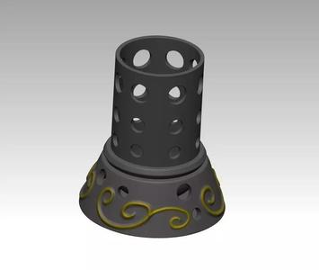 Kitchen Utensil Holder with Drainage Holes and Detachable Base