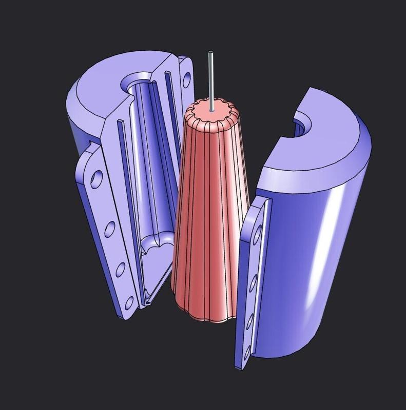 3D Printable Candle Mold – Plasticity, STL, OBJ 1
