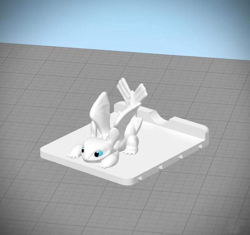 Furia luminosa / night fury phone holder - no supports