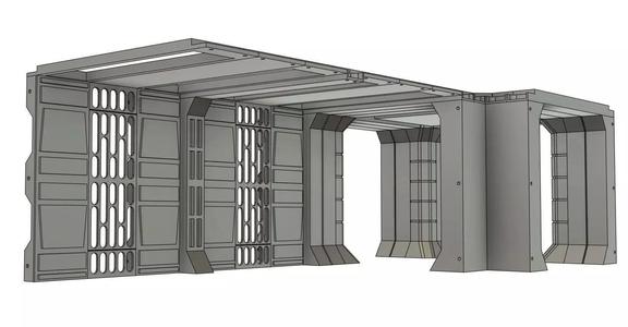 Venator Hallway Panels for One12 scale 3d printing stl files
