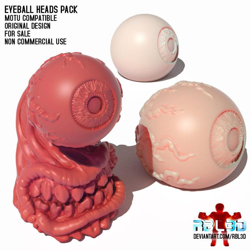 Eyeball heads pack (Motu Compatible)