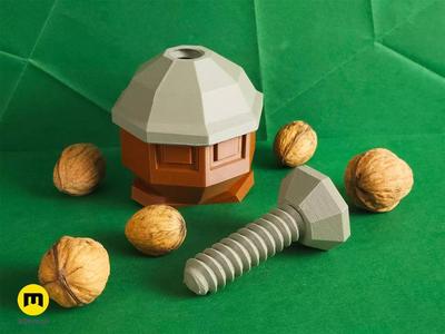 Seedot Nutcracker Low Poly
