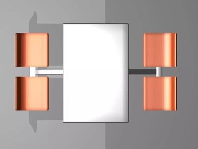 School canteen table and chair design