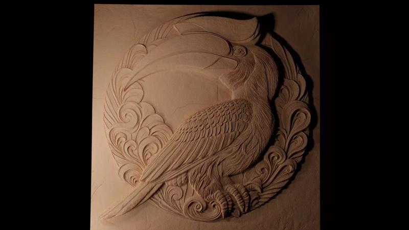 Hornbill CNC 3d Print High Relief Sand Casting