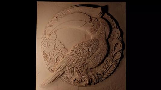 Hornbill CNC 3d Print High Relief Sand Casting