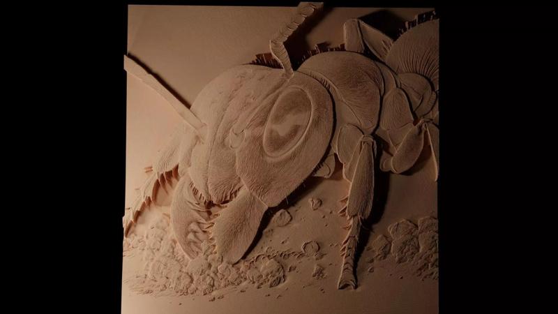 Leafcutter Ant CNC 3d Print High Relief Sand Casting