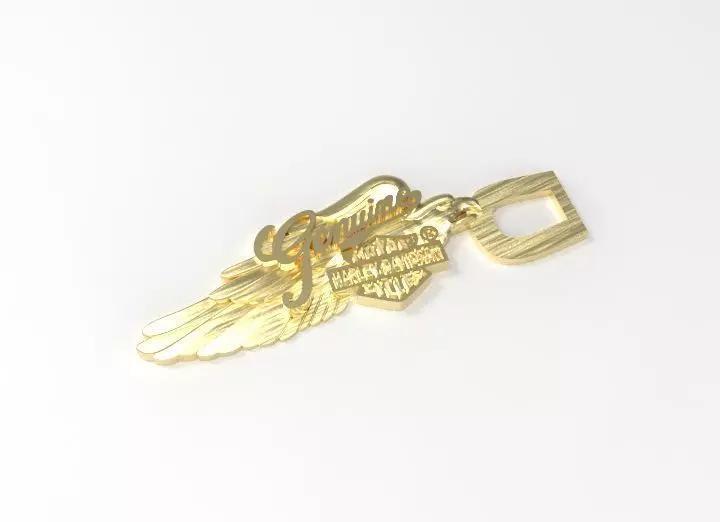 Harley Davidson Logo Zipper Head