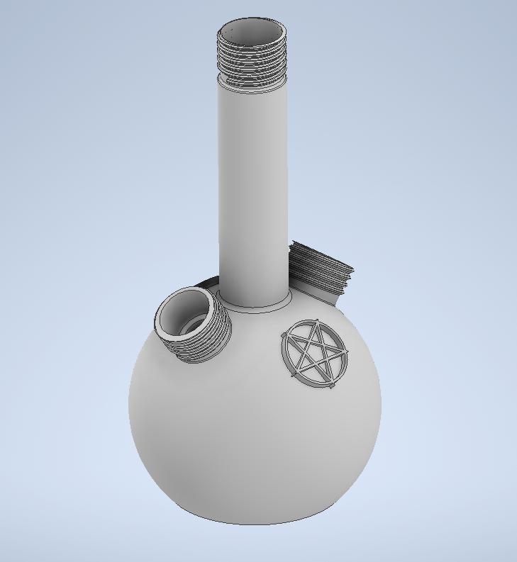 Asmodai - Pentagram Satanist bong (water-tight)