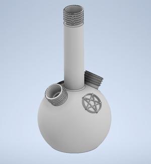 Asmodai - Pentagram Satanist bong (water-tight)