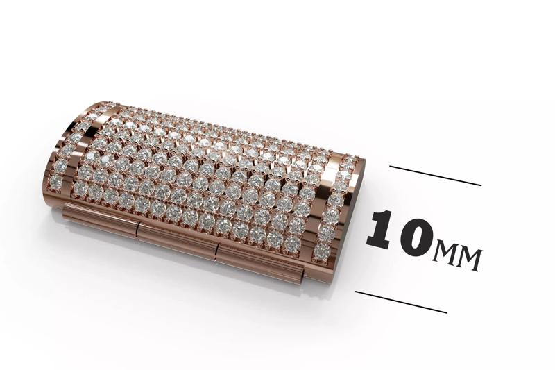 10 mm Diamond Lock Box for Jewelry