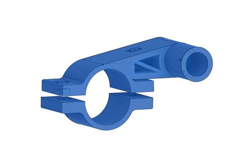 Bike handlebar accessory adapter