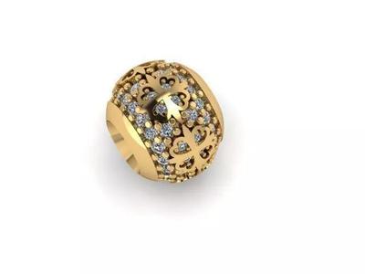 alfalfa patterned charm ball