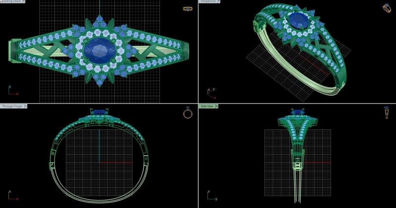 3D digital Bengal bracelet stl model