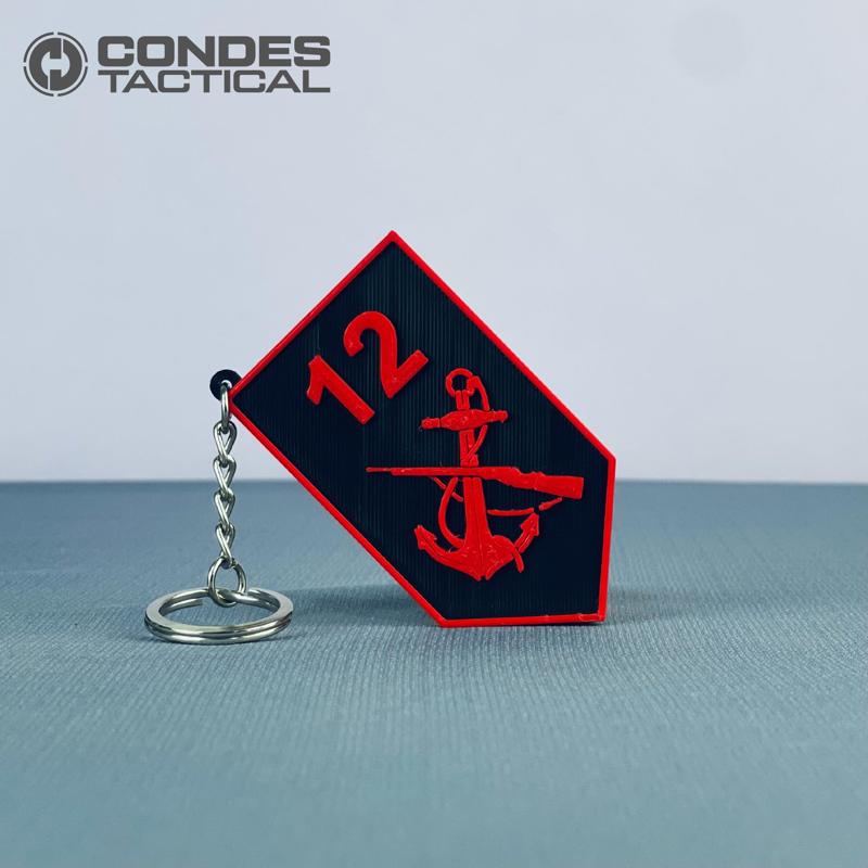 LLAVERO INFANTE DE MARINA 12 (KEYCHAIN) -  INFANTERÍA DE MARINA COLOMBIA.