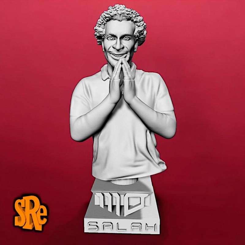 Mo Salah Bust - Mohamed Salah Hamed Mahrous Ghaly striker of Egypt and Liverpool F. C.