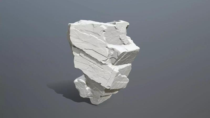 Rock Print piece of