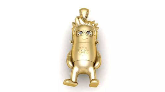 BOY CARTOON CHARACTER PENDANT 3D PRINTABLE MODEL