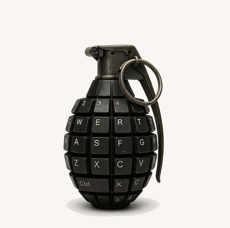 Keyboard Keys Grenade Decorative Model – 3D Printing