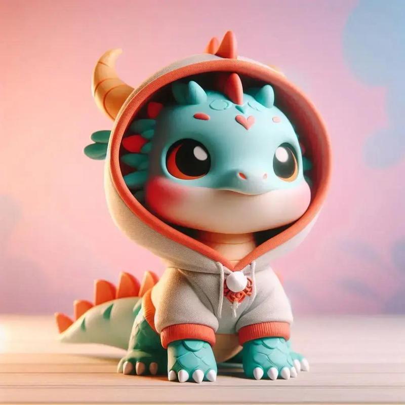 Urban vibes / urban baby dragon 02 / art toy / magic makes