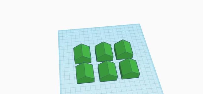 Monopoly  game replacement houses.