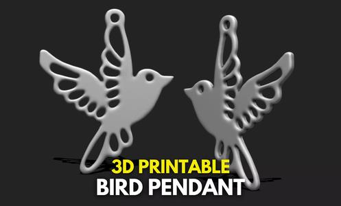 Bird STL File for 3D Printing - Printable 3D Trinket Design