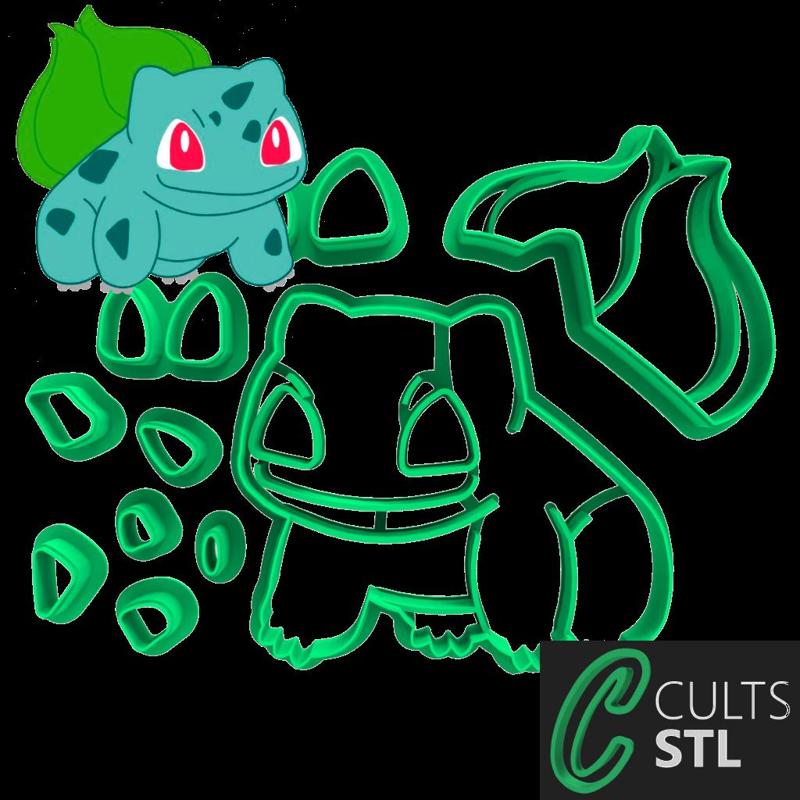 CORTADOR BULBASAURO - POKEMON - 6,5cm