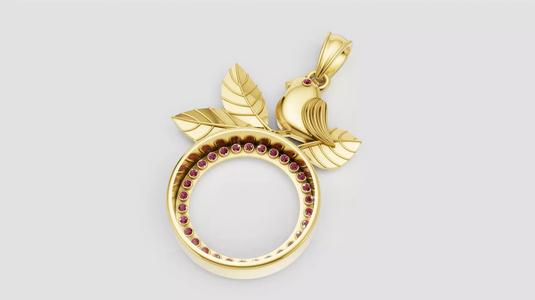 bird pendant 3D printable model