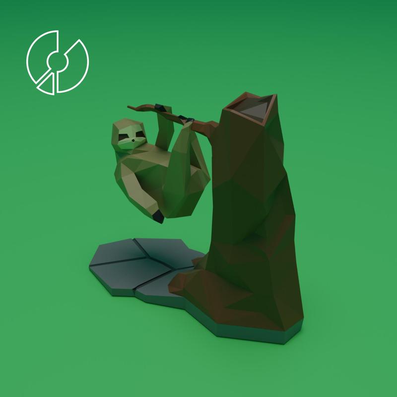 Low Poly Sloth