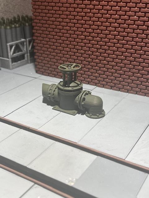 Connection underground tank very detailed in all tracks G to Z, PLA, SLS,
